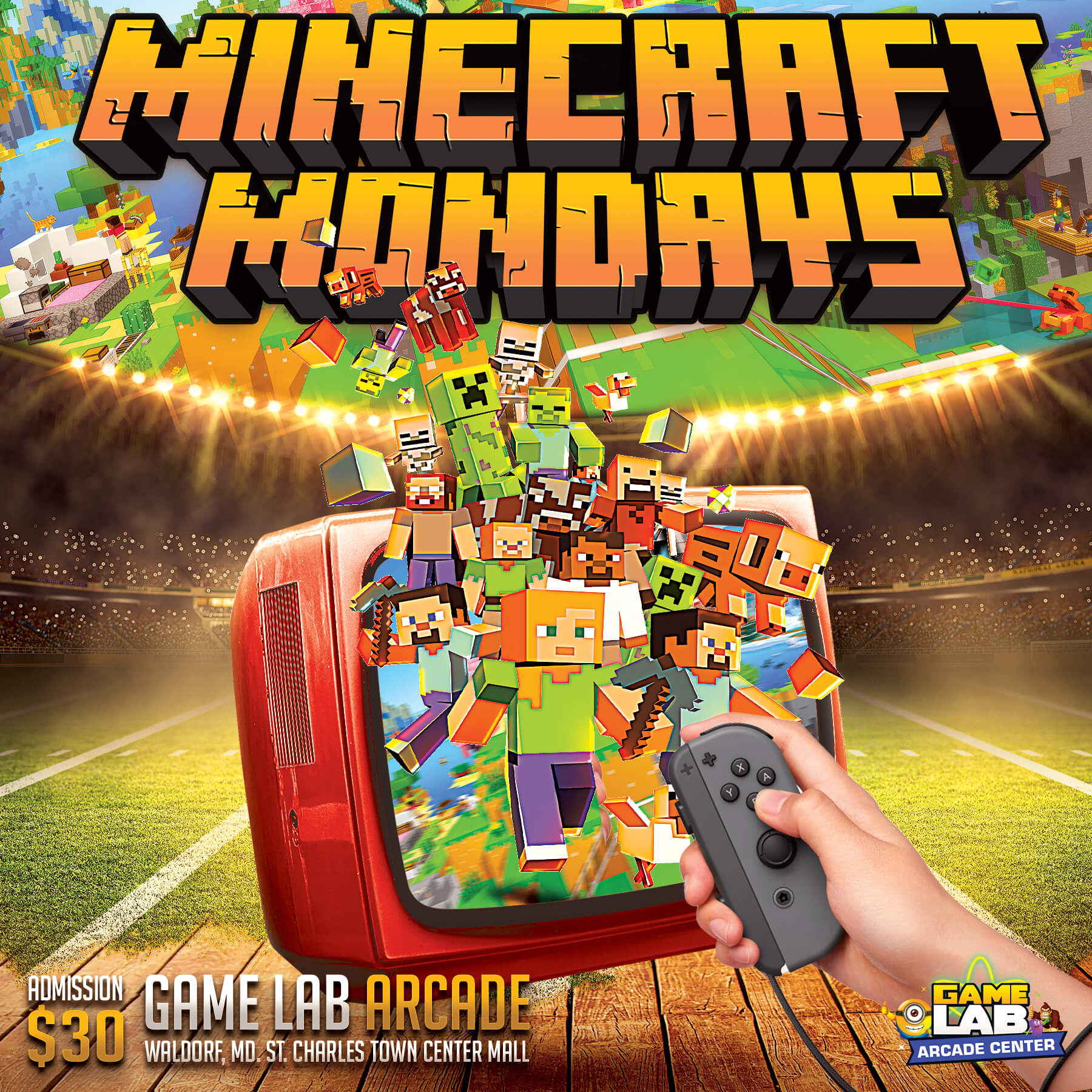 Game Lab Arcade Minecraft Mondays